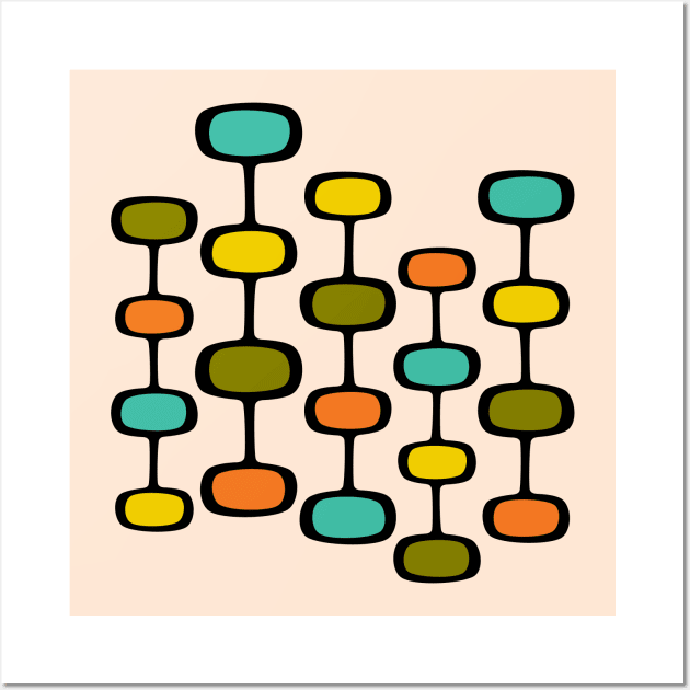 Mid Century Modern Pattern Wall Art by amyvanmeter